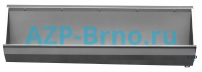 Подвесной нержавеющий писсуар-желоб ZP 01 AZP Brno Чехия (фото, схема)